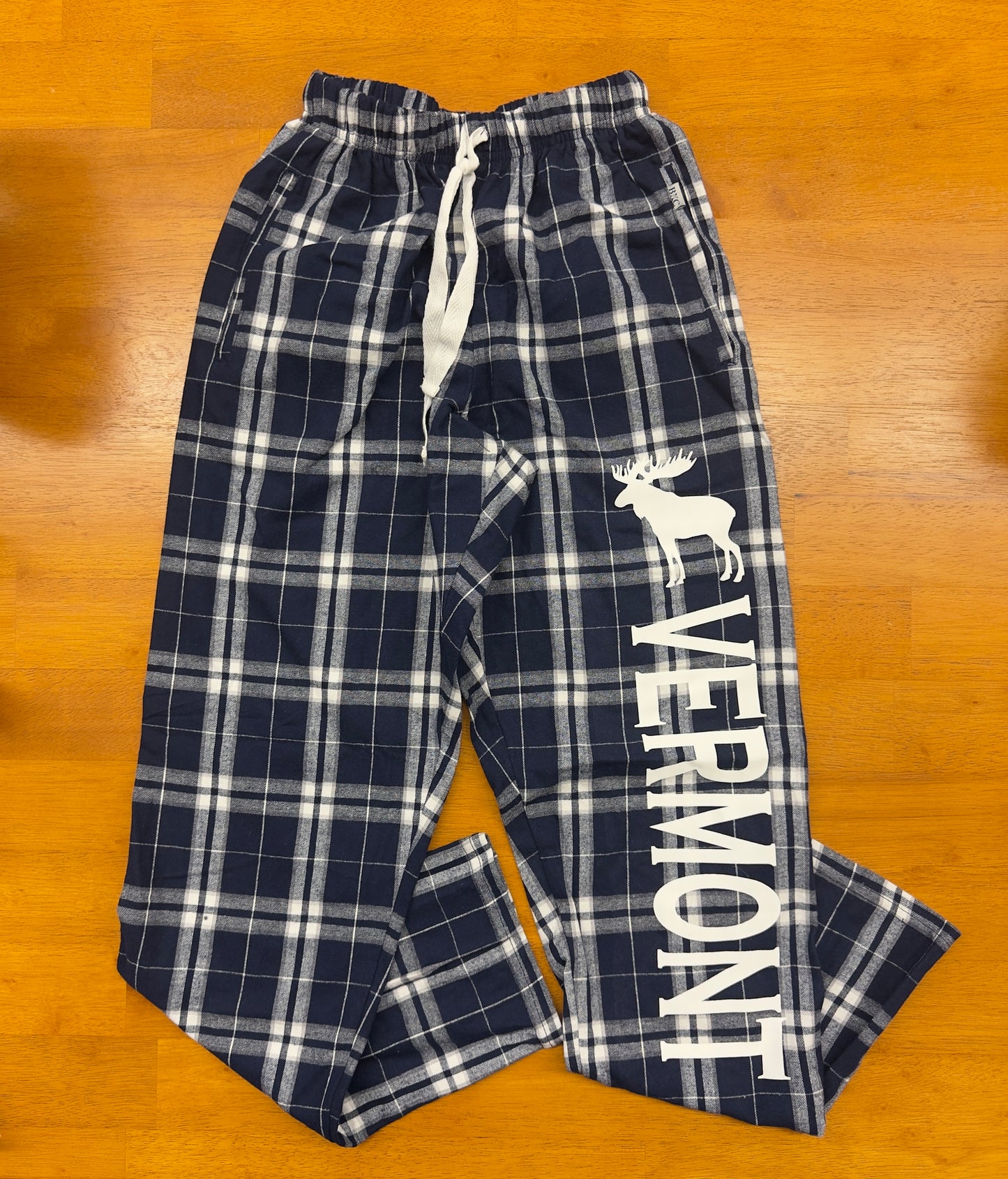Vermont Flannel Pants Color Navy/ Silver