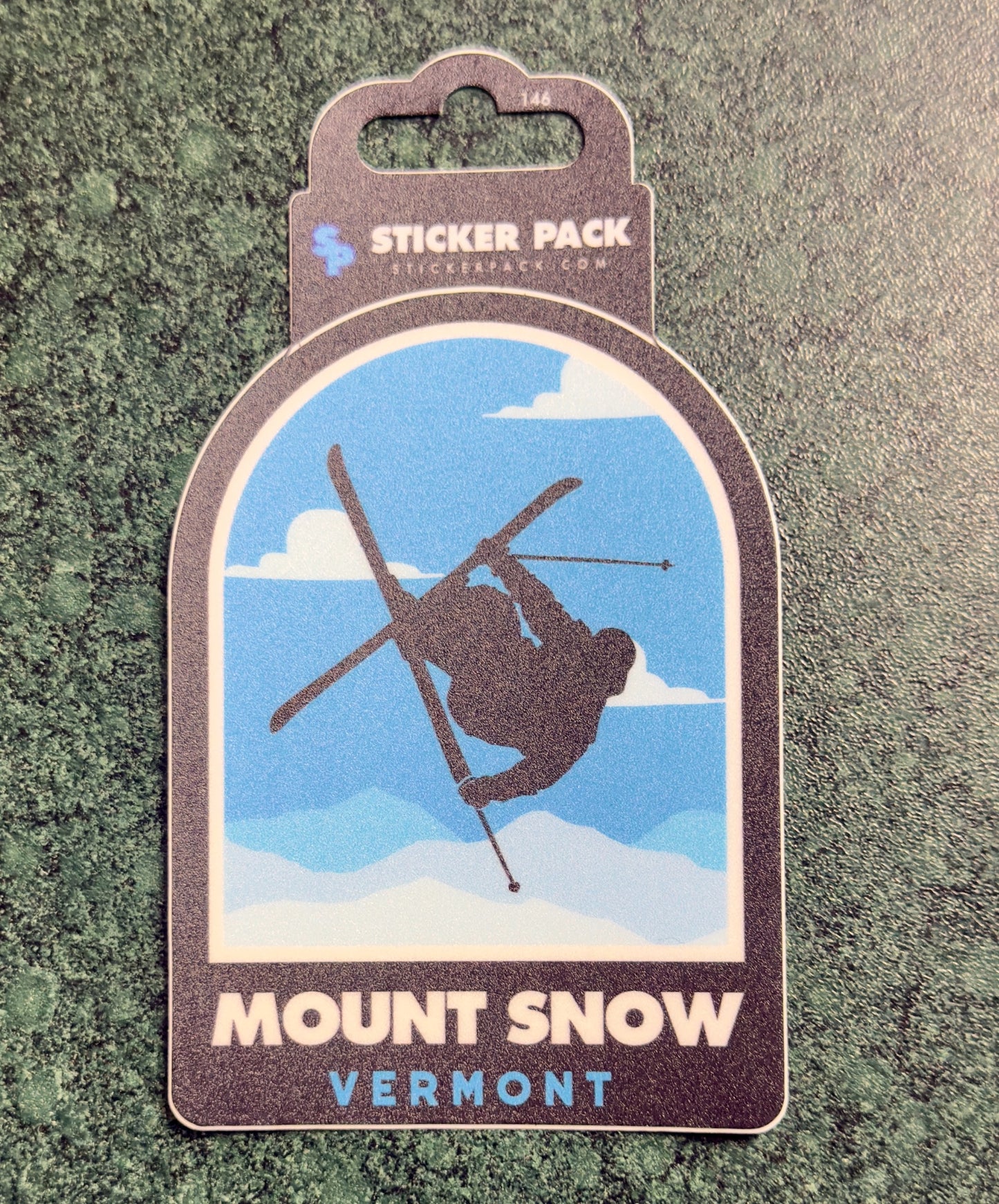 Jumping Skier Sticker