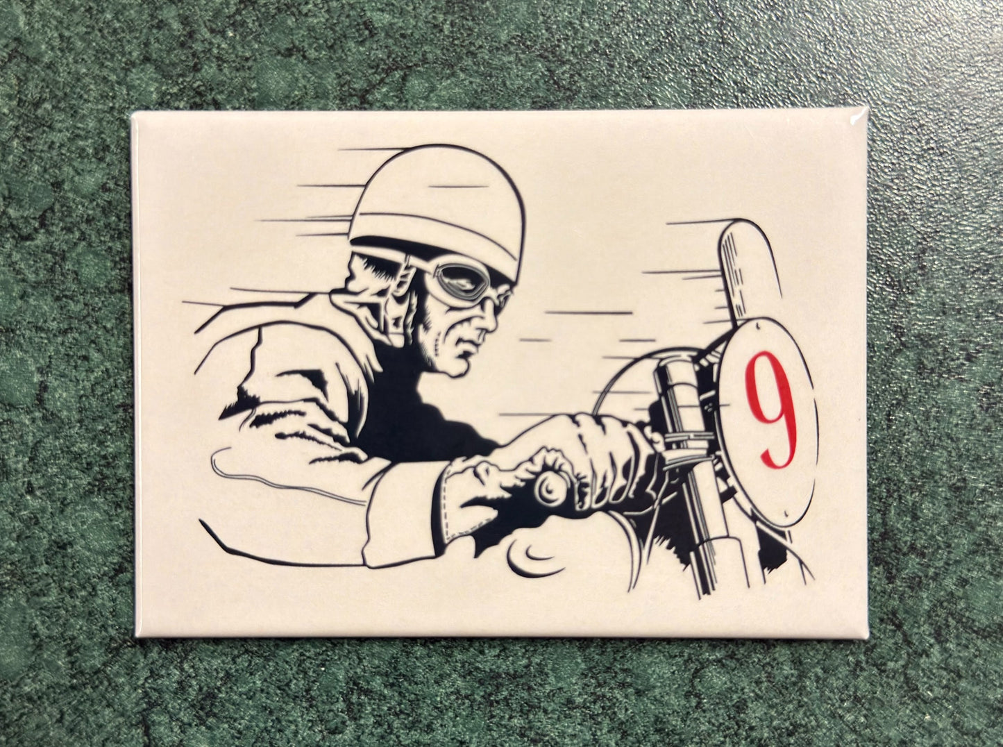 Motorcycle Route 9 Magnet