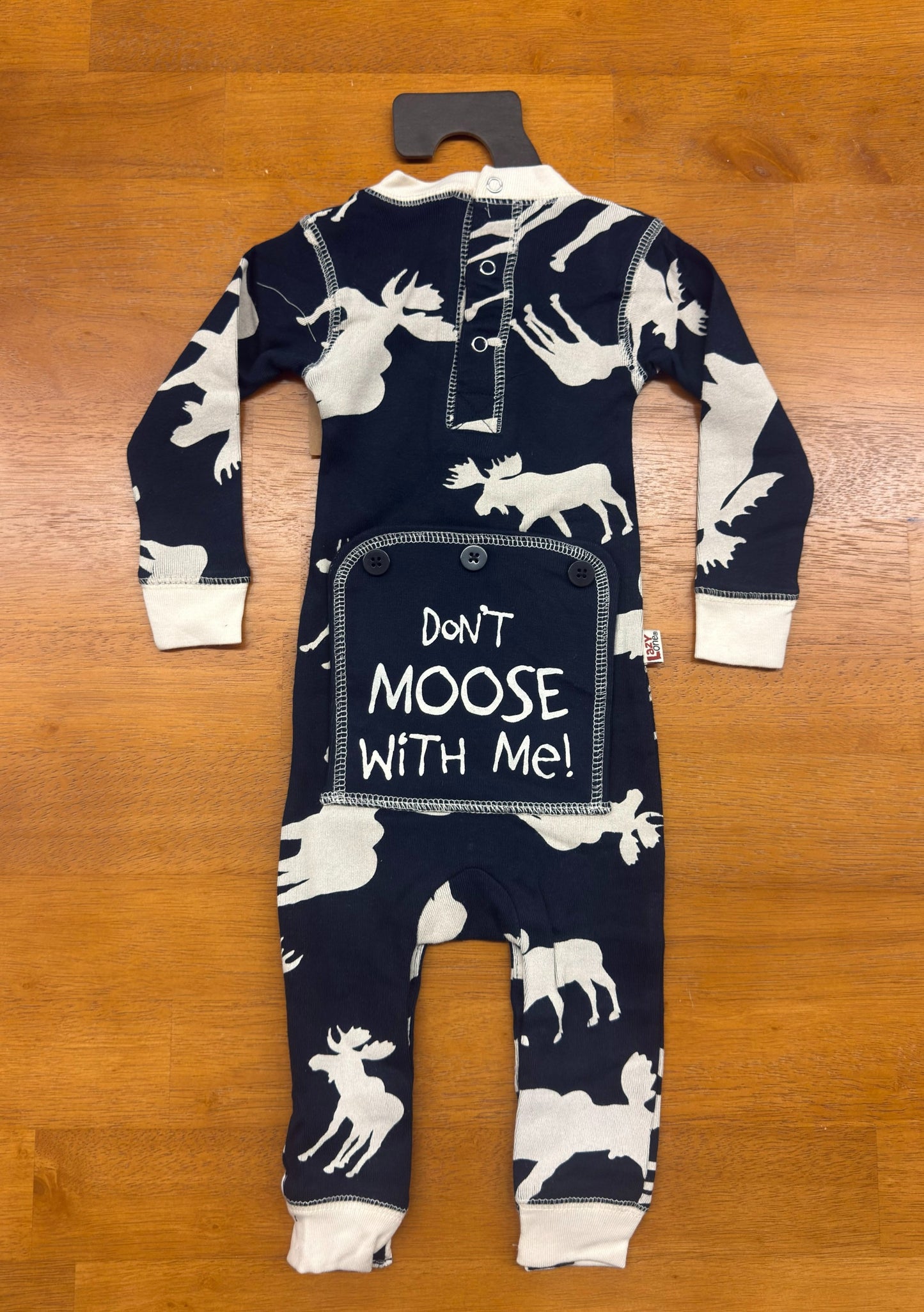 Don't Moose With Me Navy Toddler Flapjack