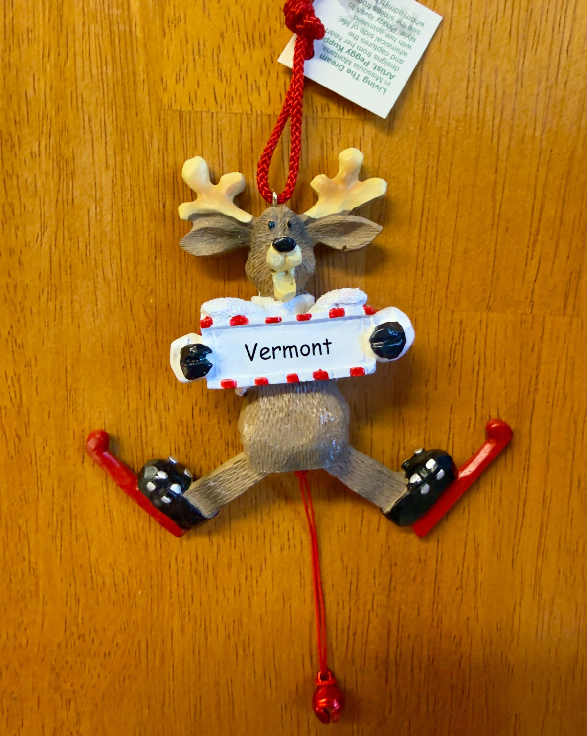 Christmas Moose Pully Ornament