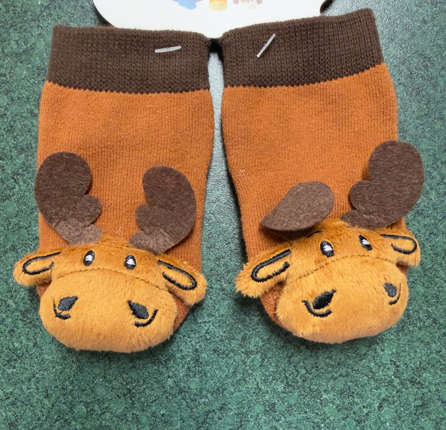 Moose Infant Rattle Socks