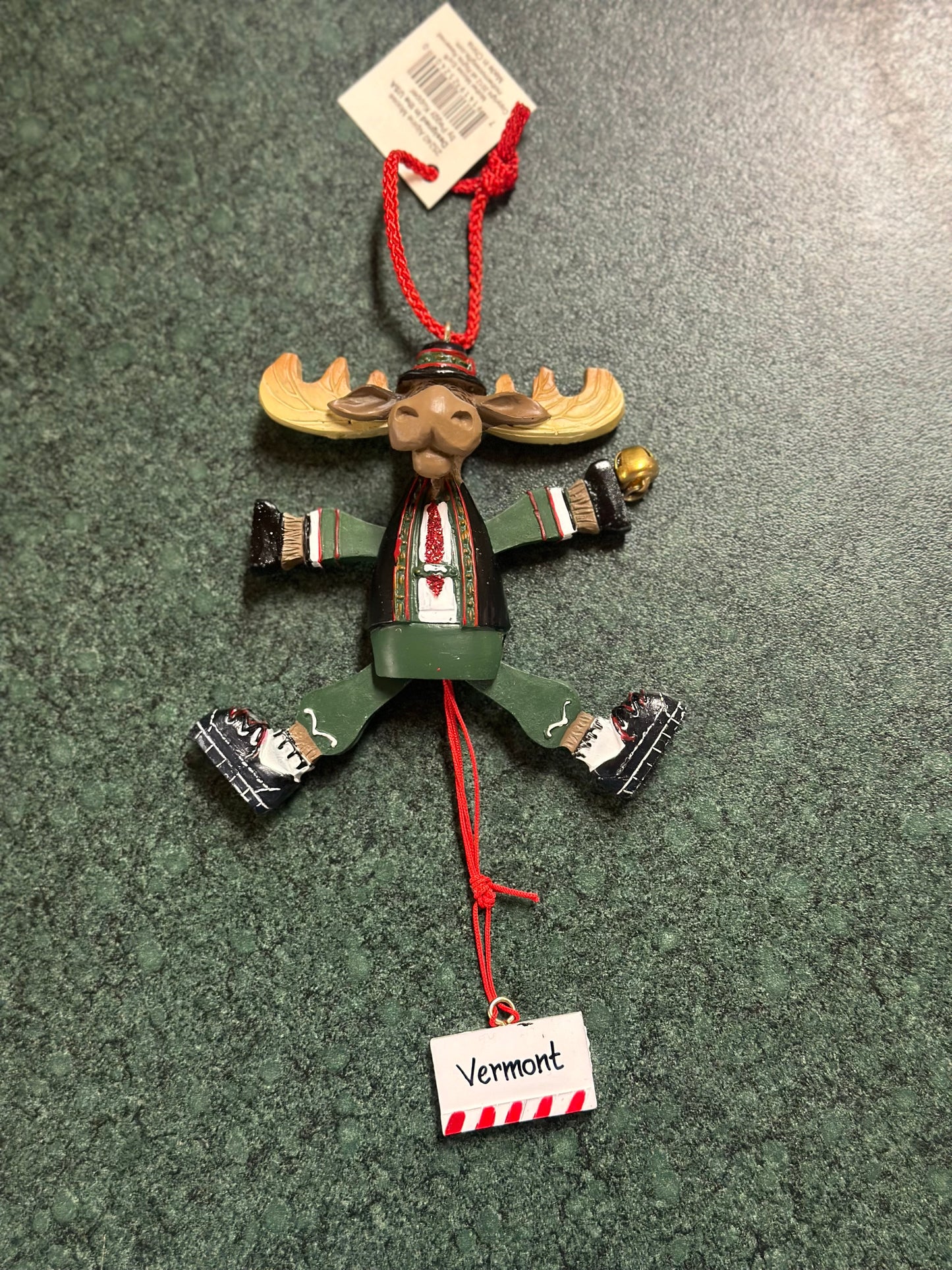 Alpine Moose Pully Ornament