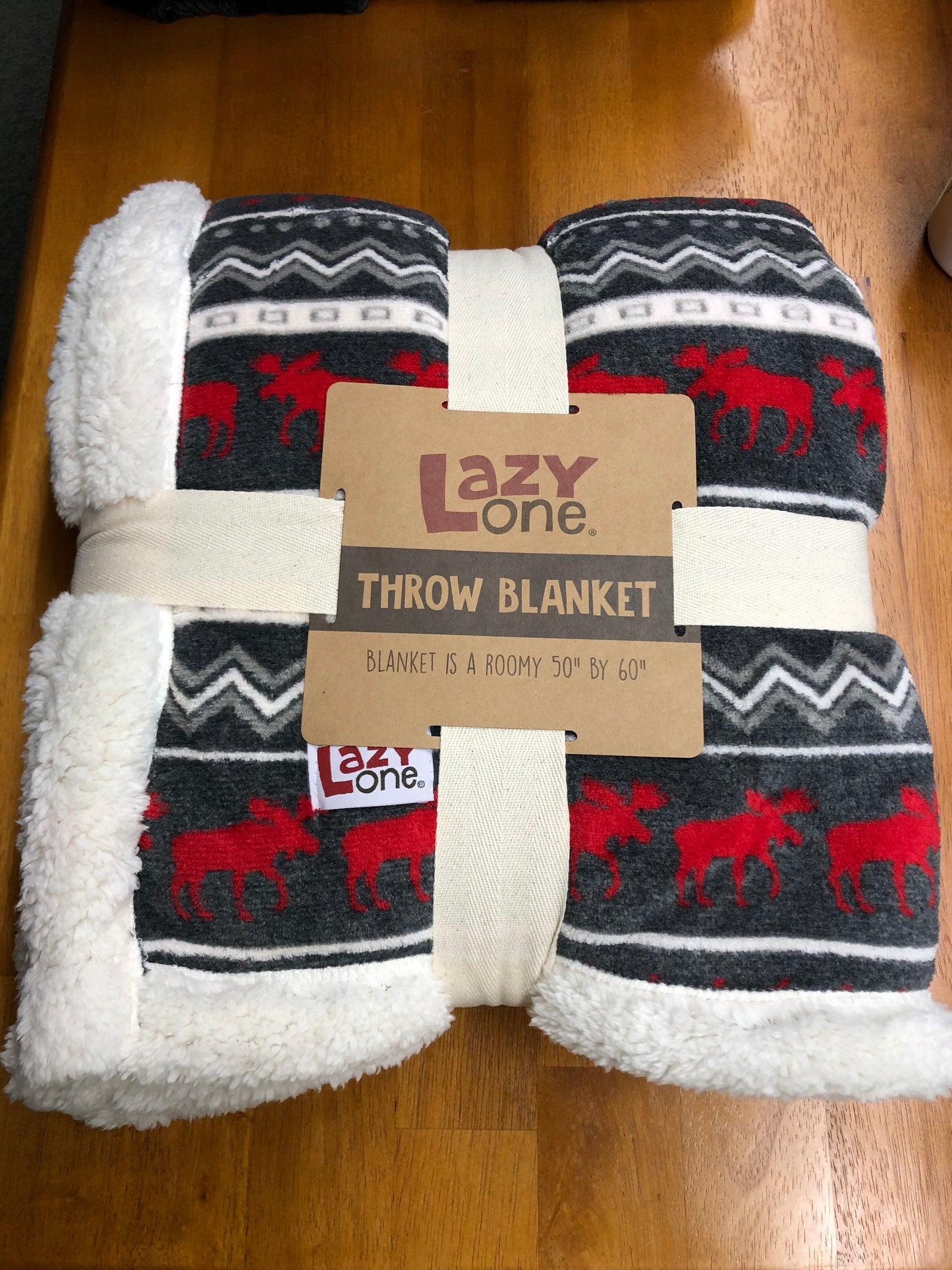 Throw Blanket Color Cabin Moose