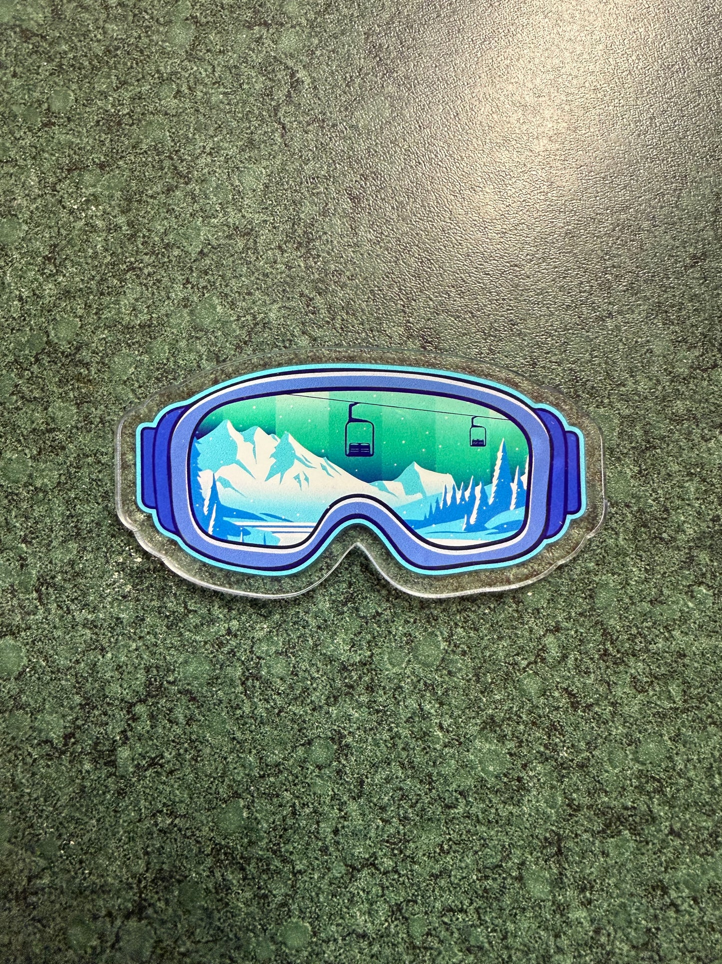 Winter Ski Goggle Magnet