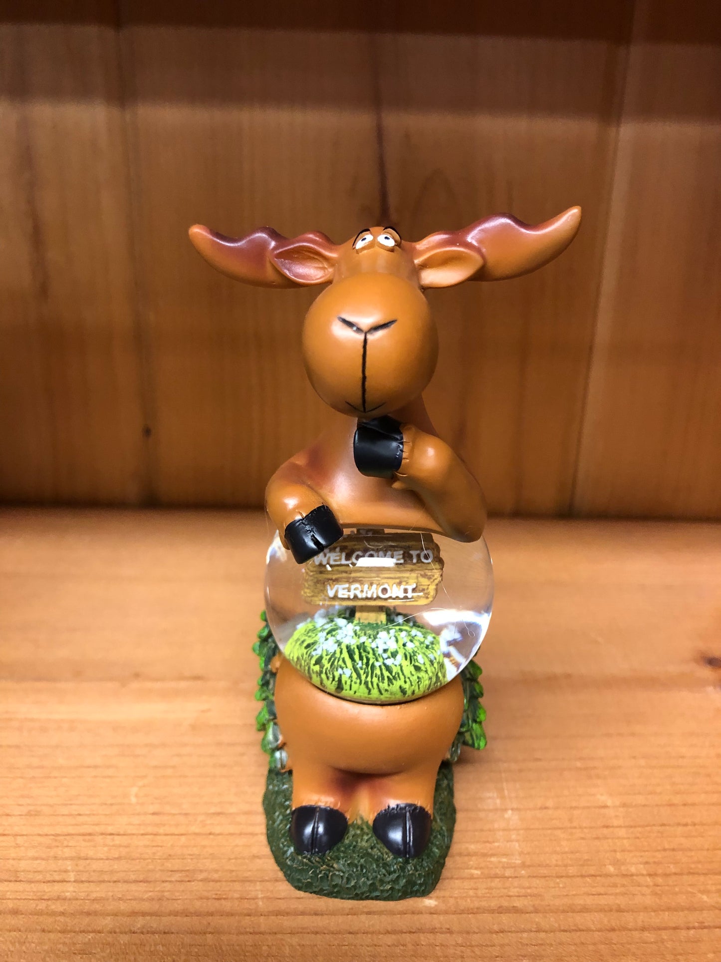 Welcome To Vermont Moose Snowglobe