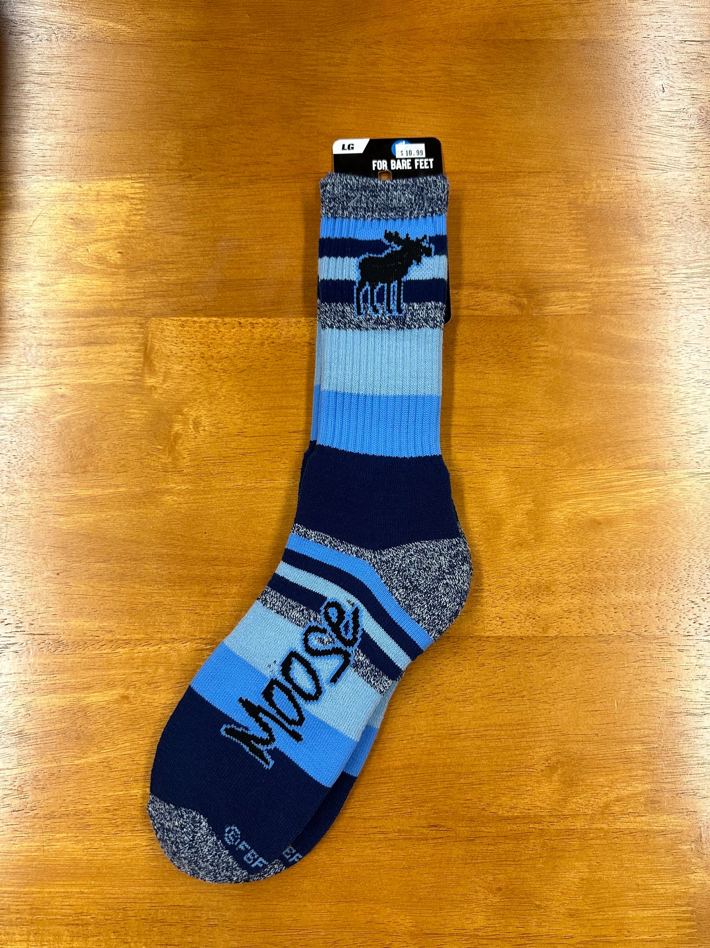 Moose Stripe Design Socks