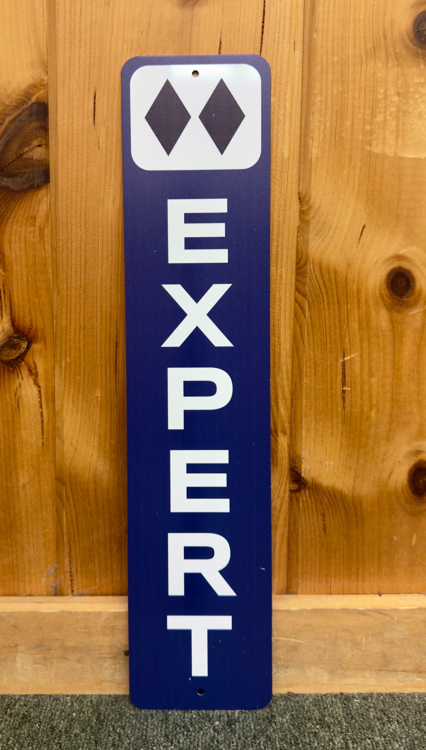 Double Black Expert Metal Sign