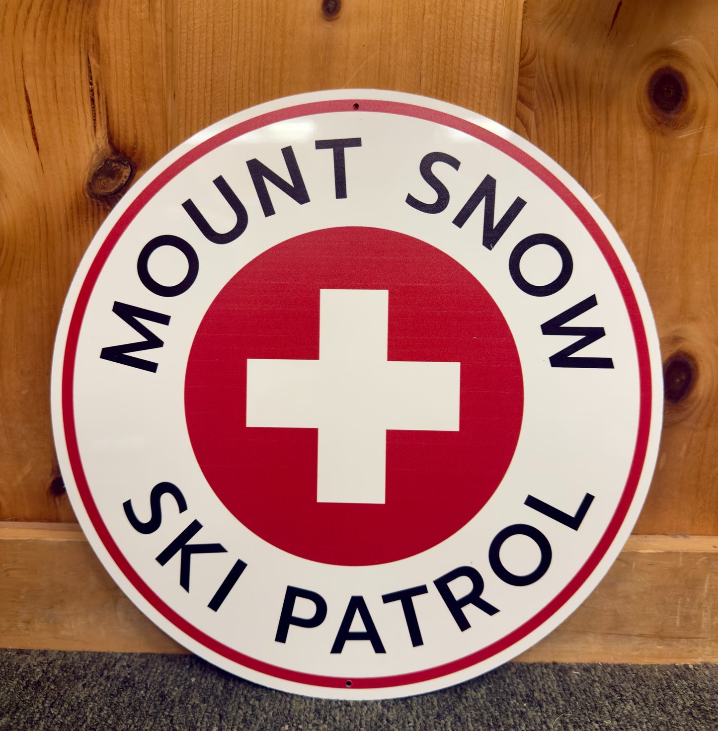 Mount Snow Ski Patrol Metal Sign