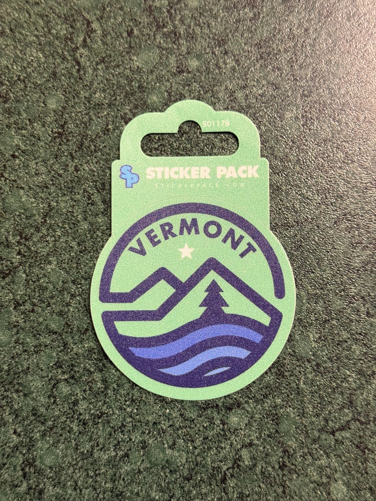 Mint Mountains Sticker