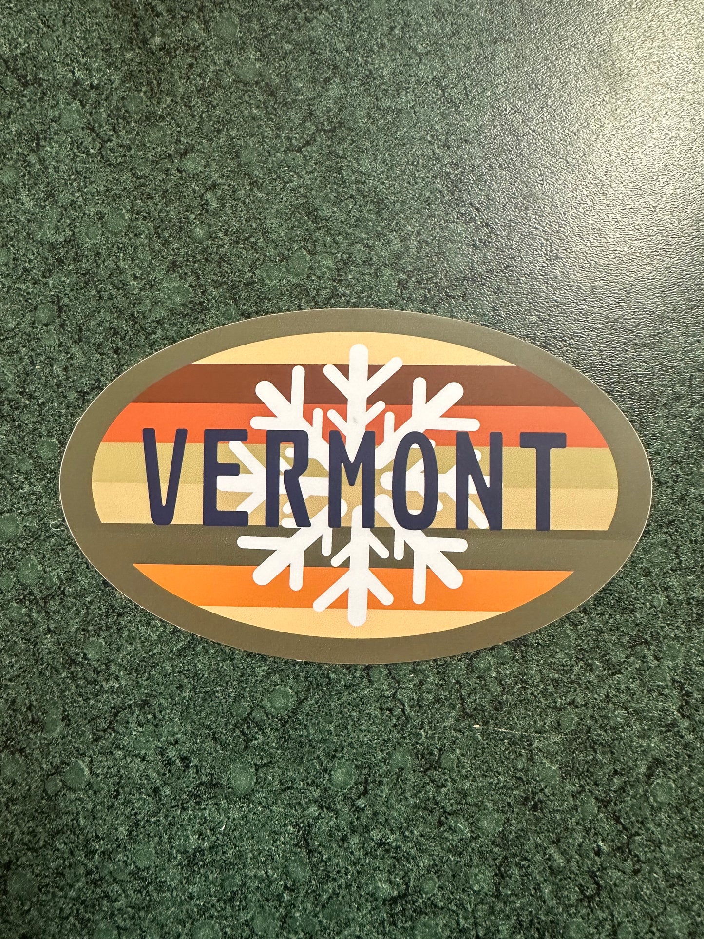 Retro Snowflake Mini #144 Sticker