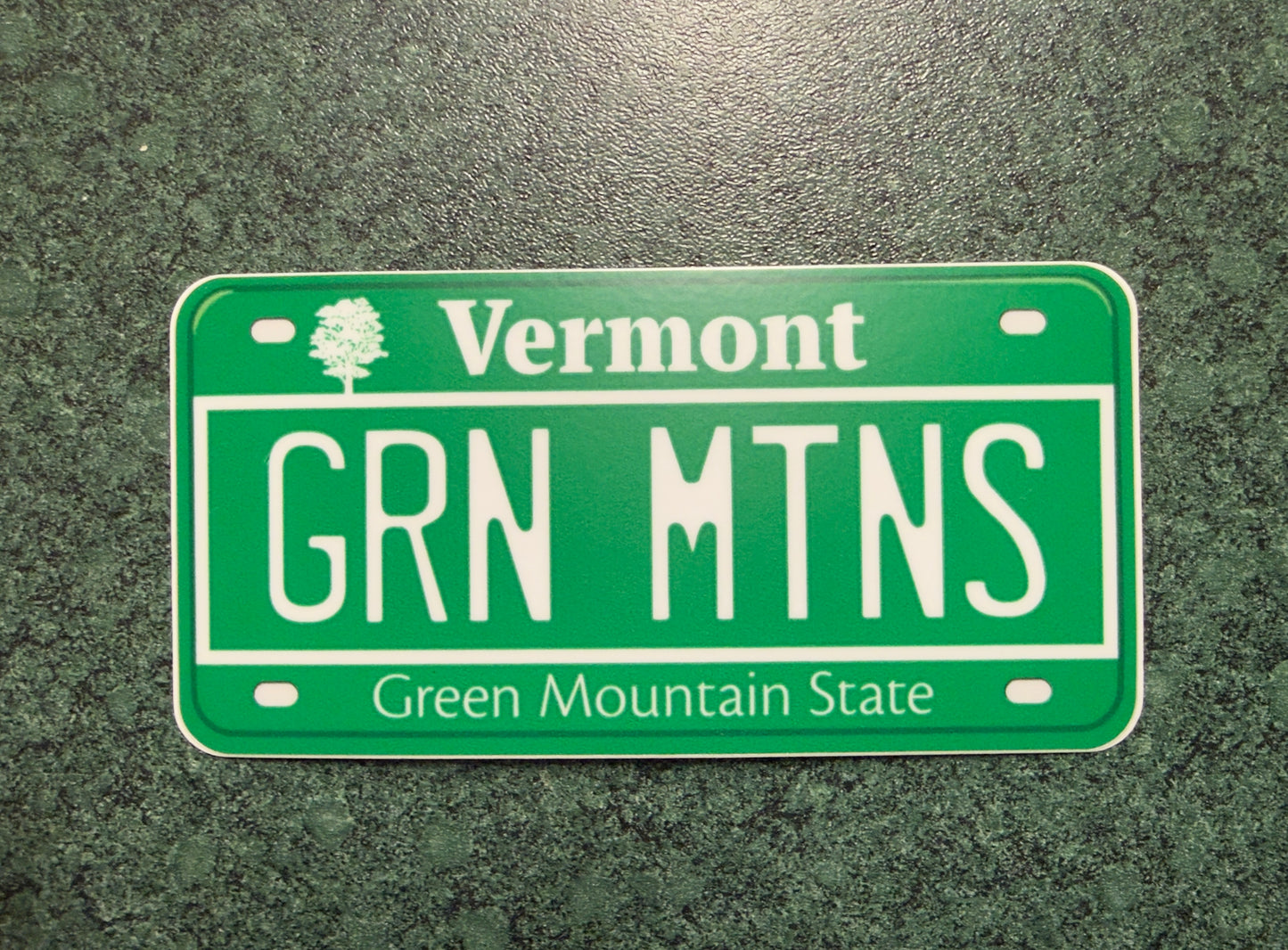 Green Mountain License Plate Sticker