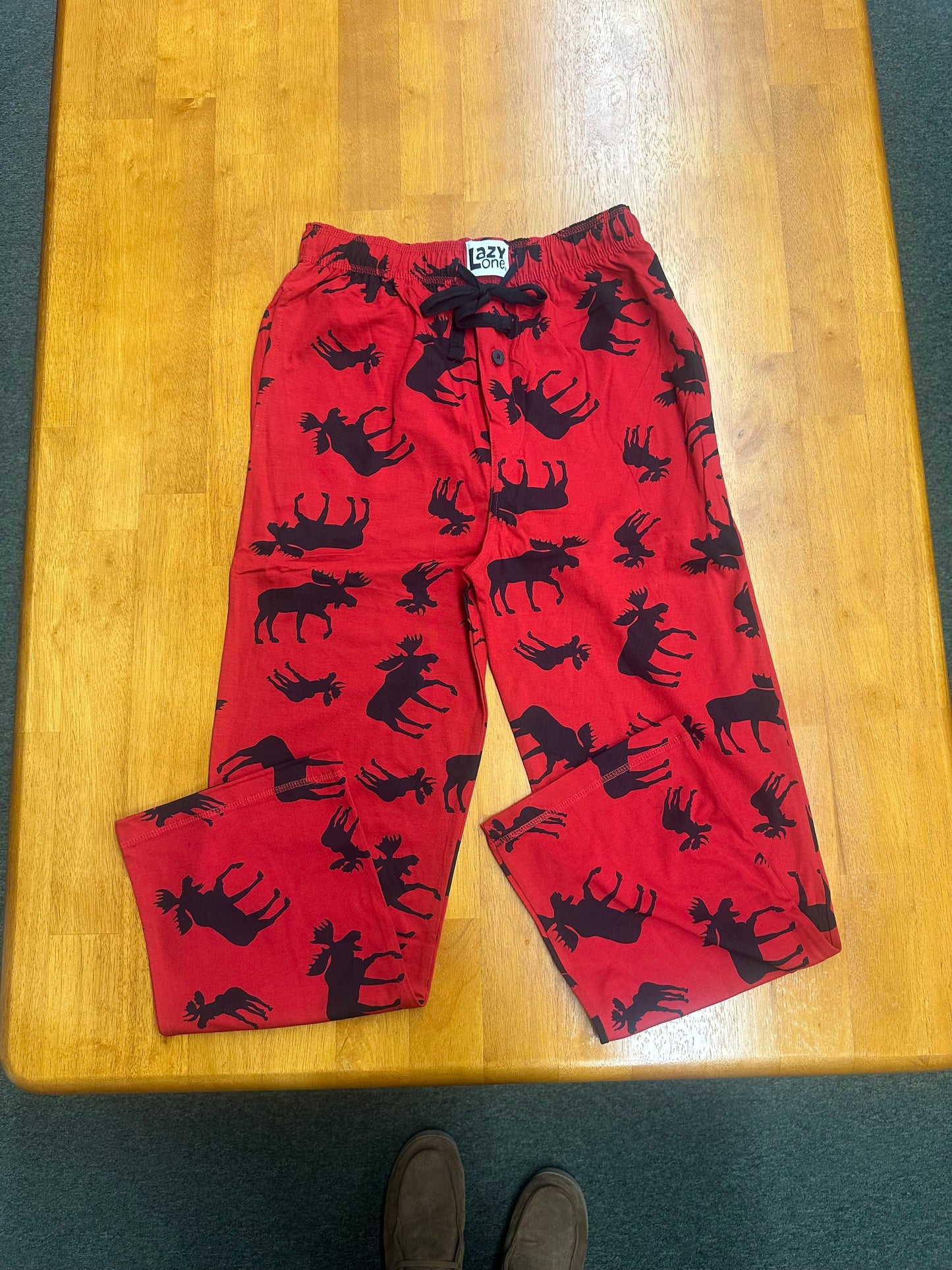 Red Classic Moose PJ Pants Color Red