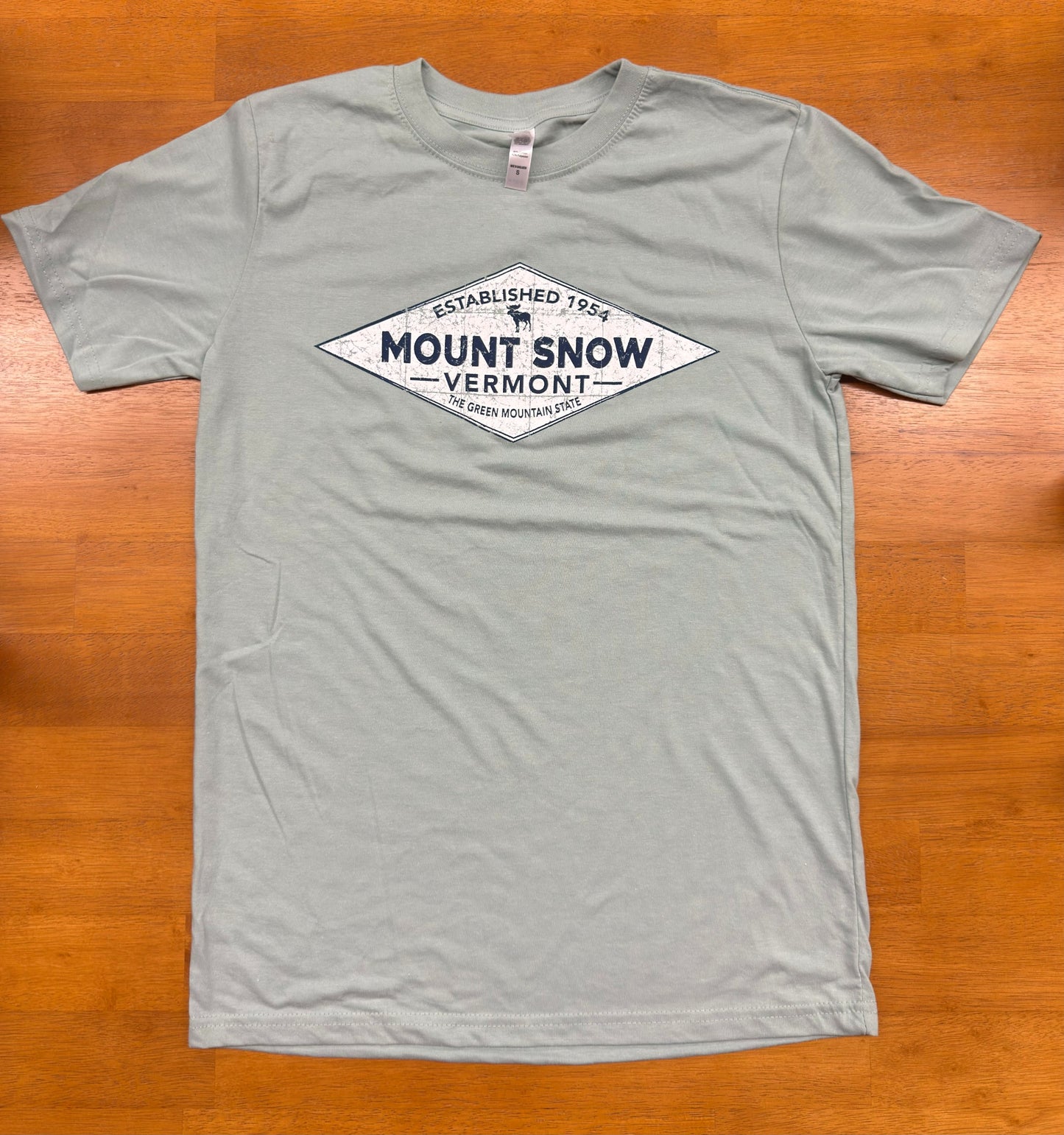 Diamond Mount Snow VT Est 1954 T Shirt Color Singa Sage