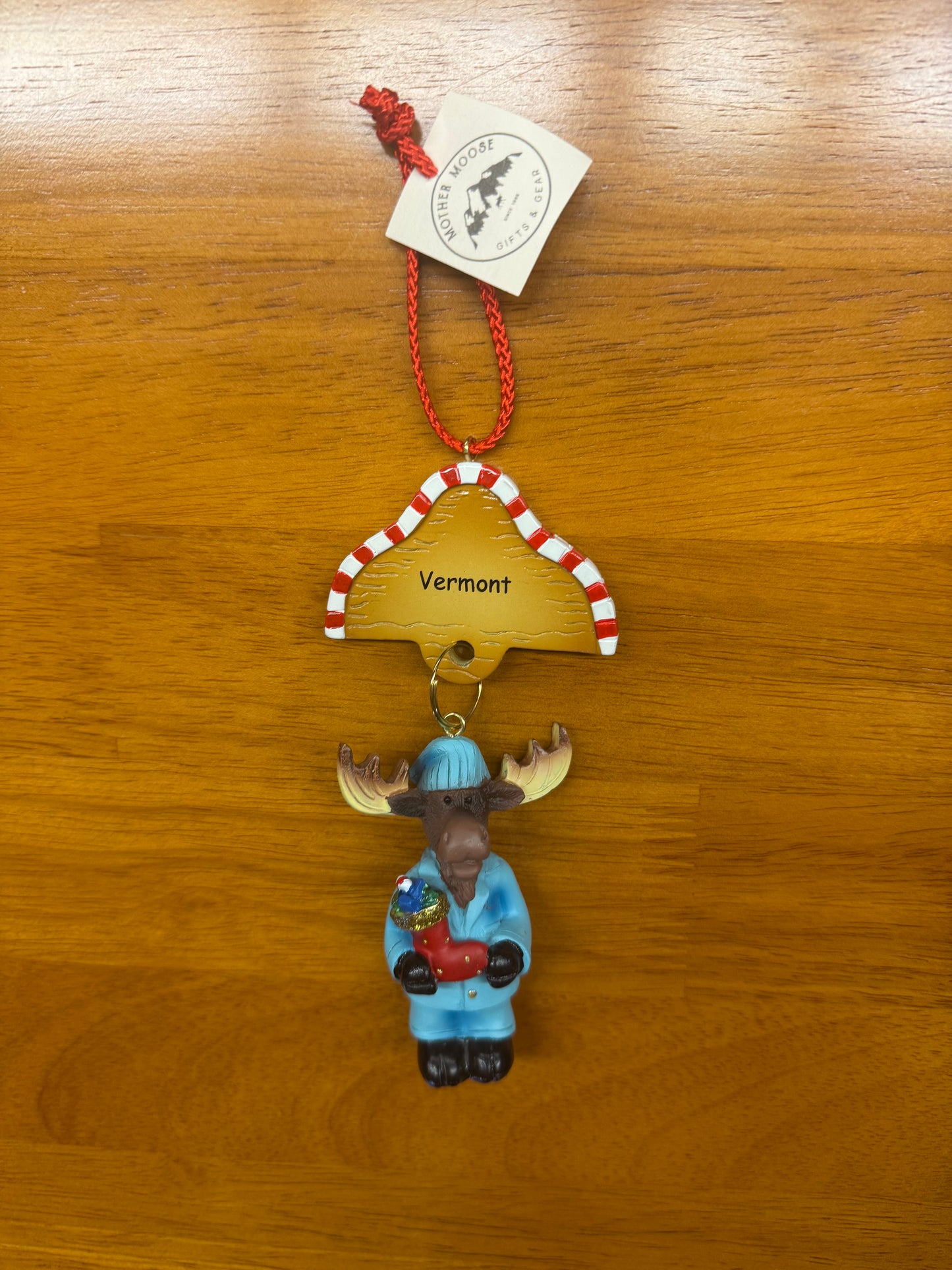 Pajama Moose Ornament