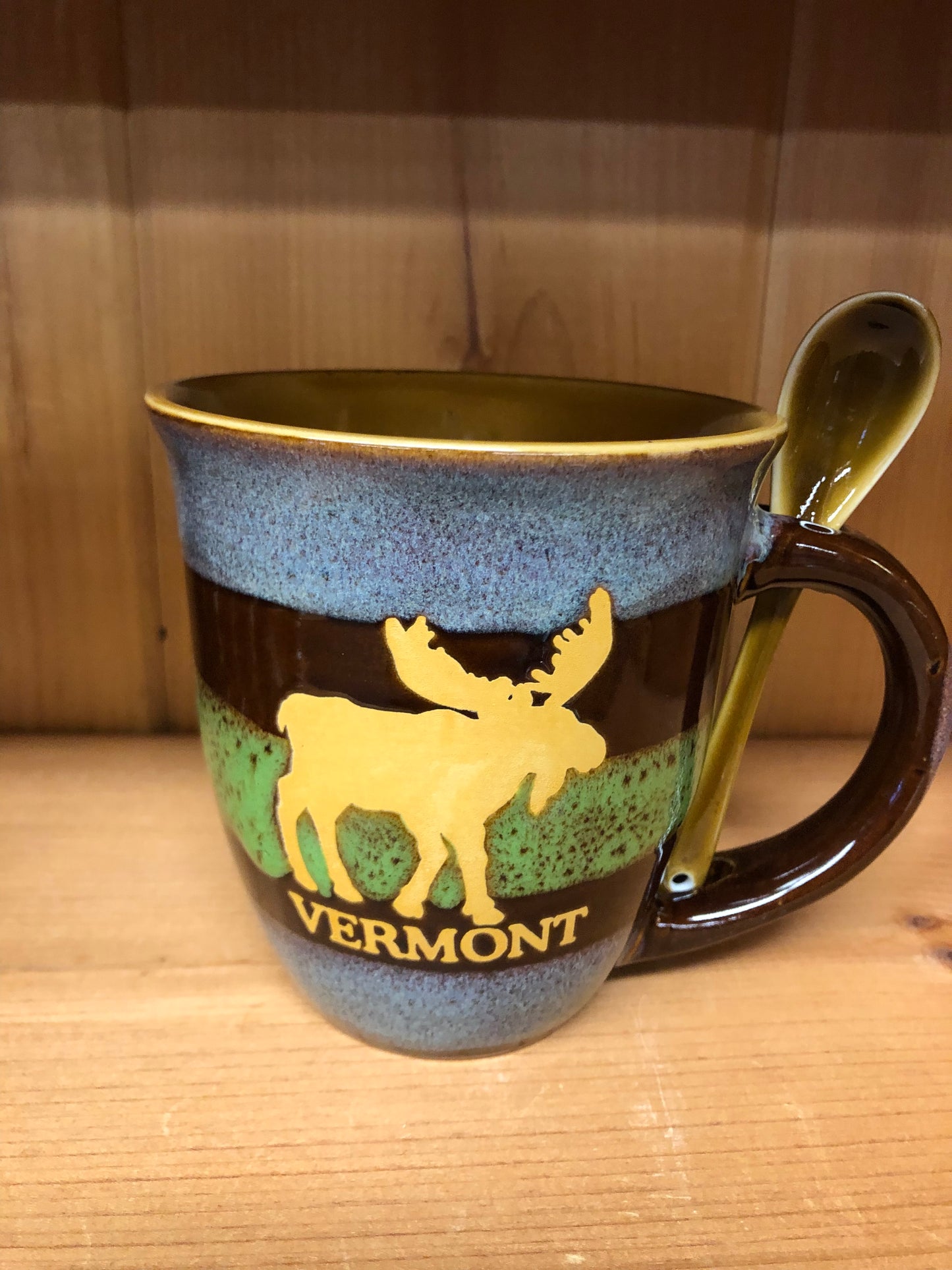 Moose Spoon Mug Color Green