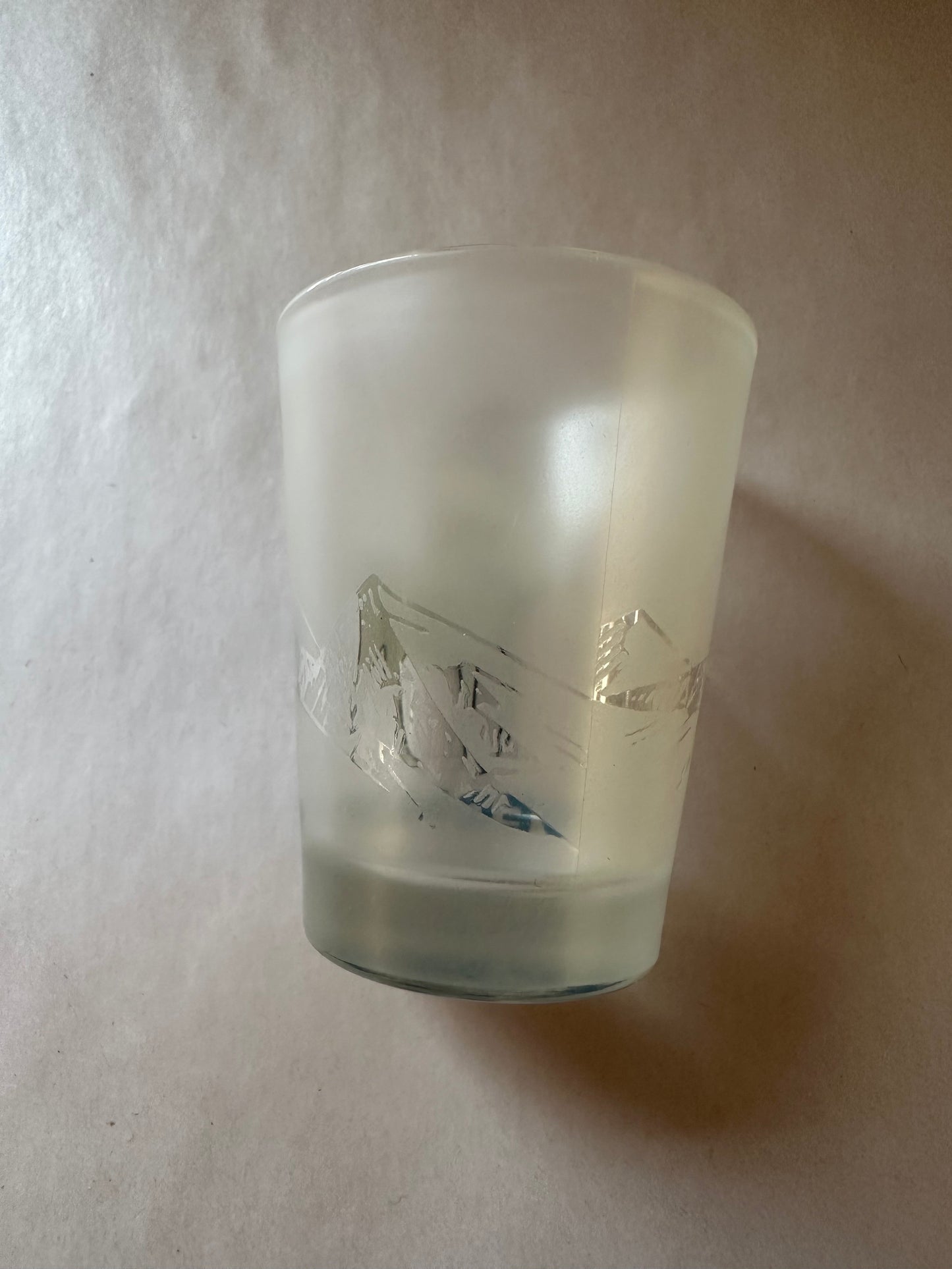 Moose With Frosted Mountain Shot Glass
