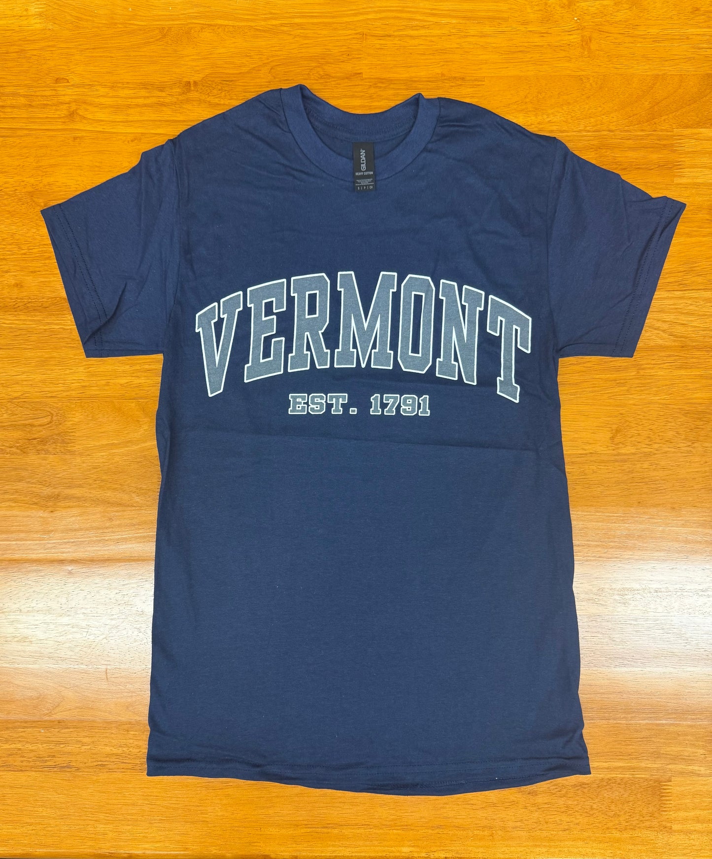 Vermont Est 1791 T Shirt Color Navy
