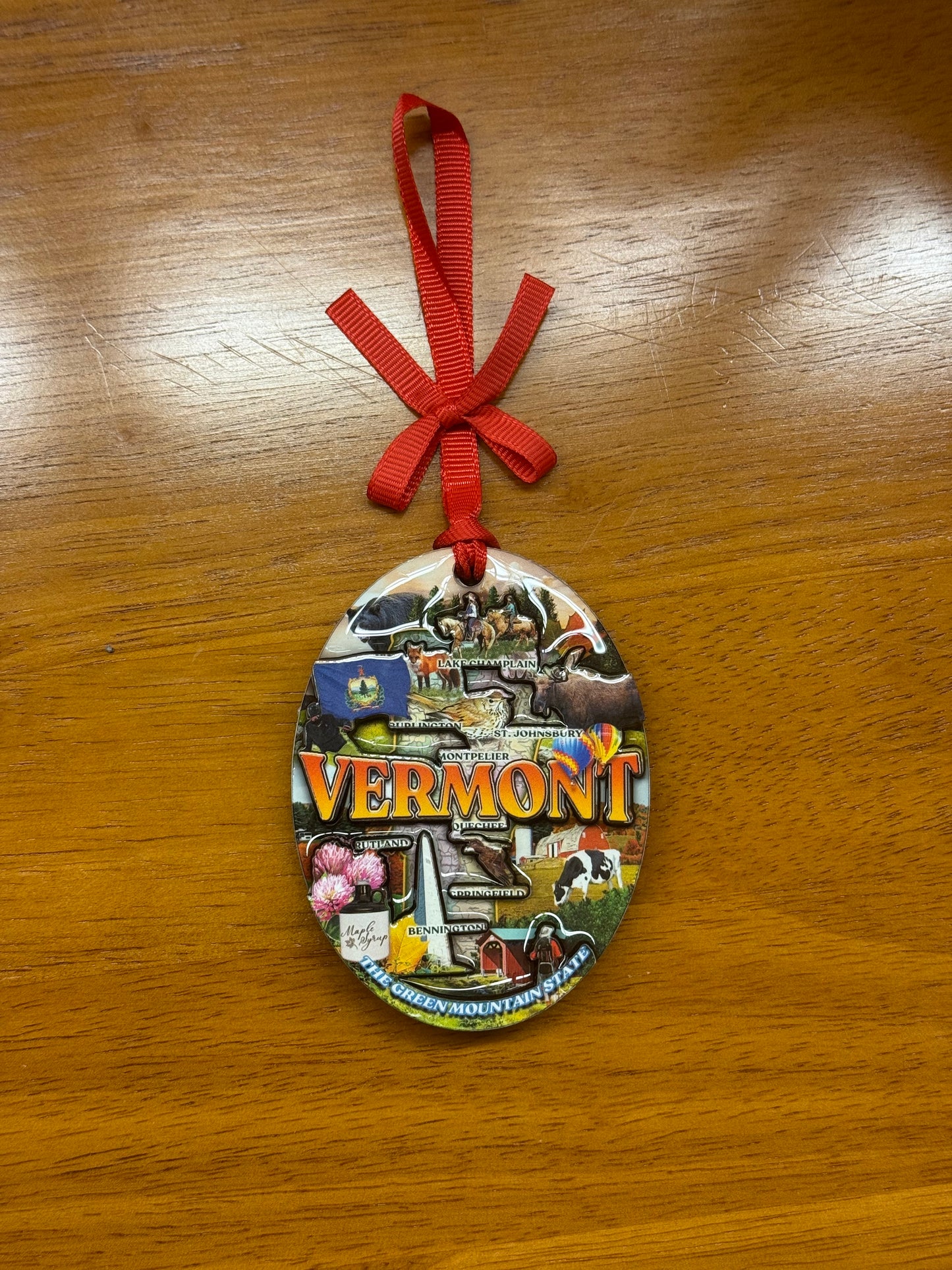 Vermont Epoxy Ornament