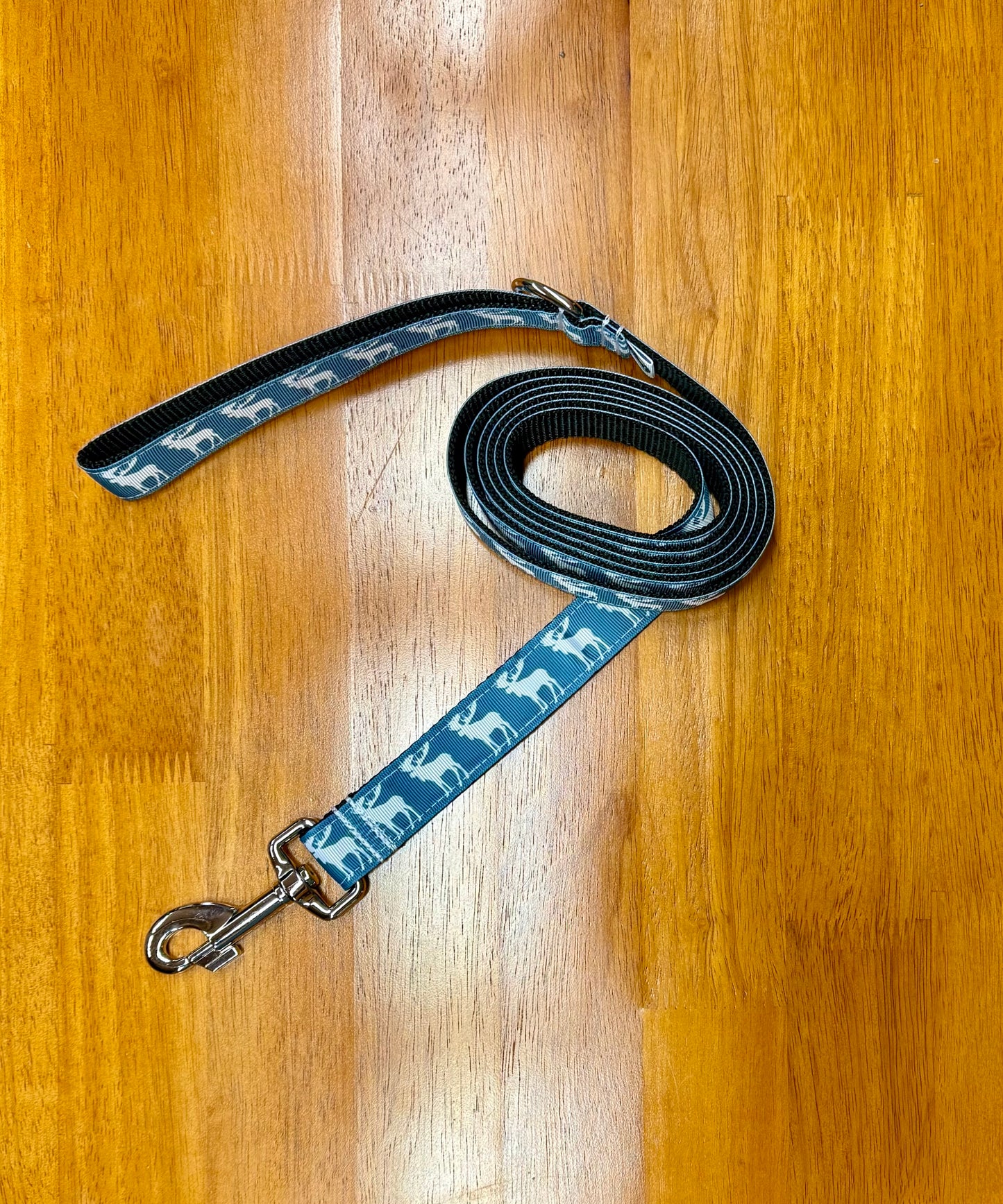 Moose Dog Leash Color Light Blue