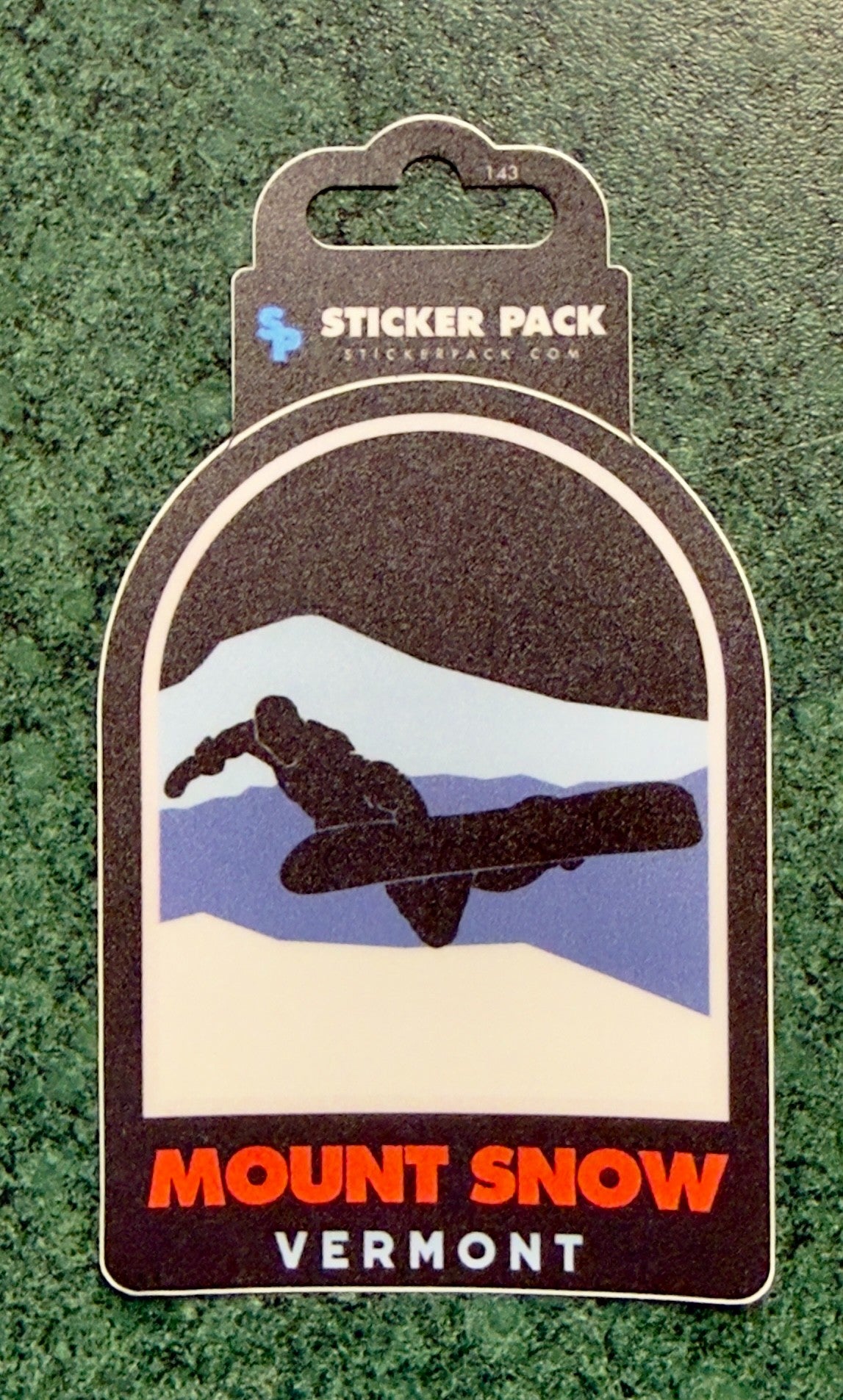 Jumping Snowboarder Sticker