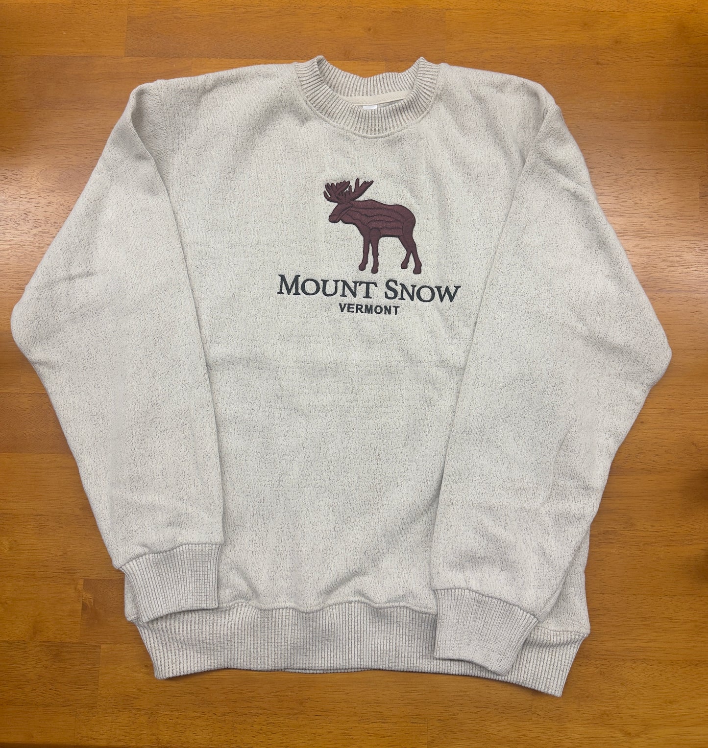 Mount Snow Moose Crew Color Oatmeal