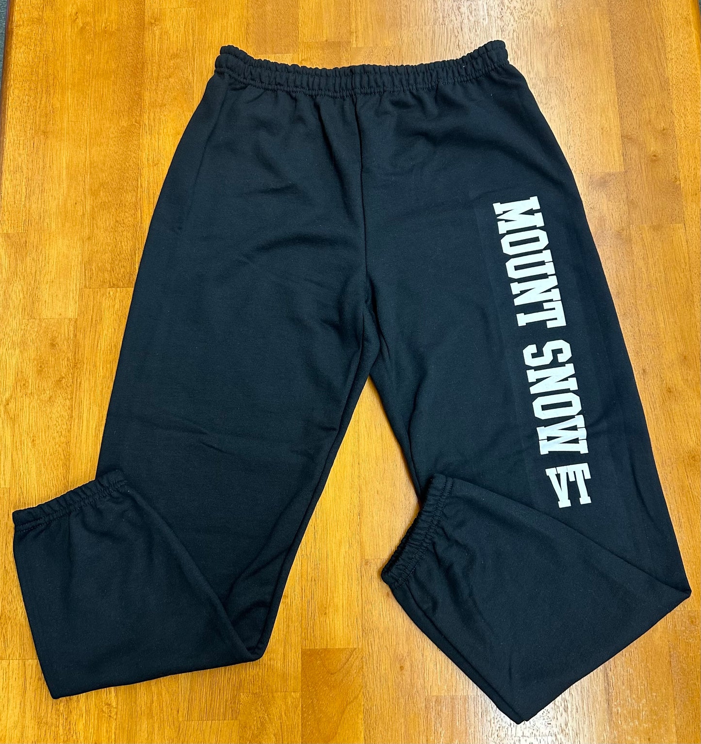 18200 Mount Snow VT Sweatpants Color Black