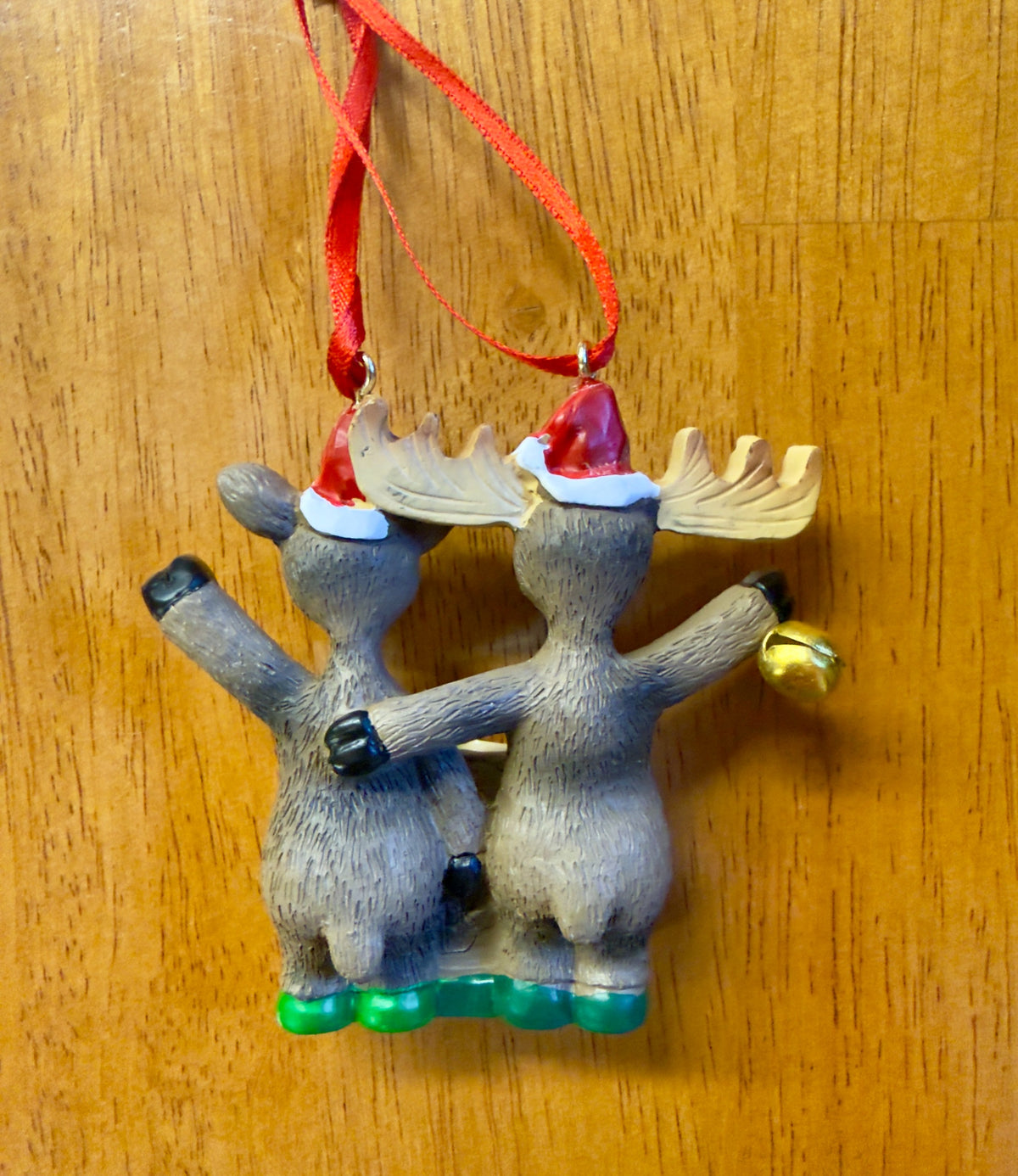 Chrismoose Couple Ornament