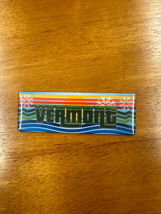Retro Vermont Magnet
