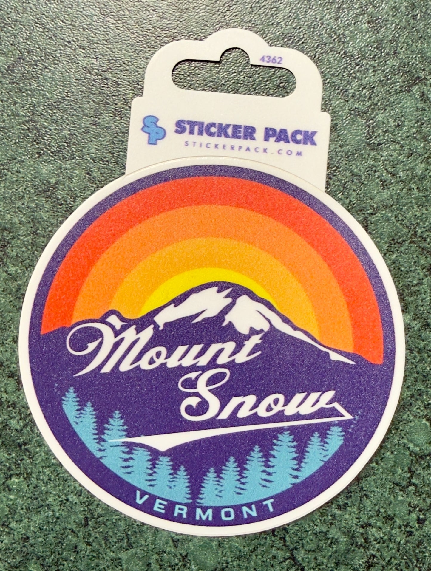 Sun Burst Mount Snow Sticker