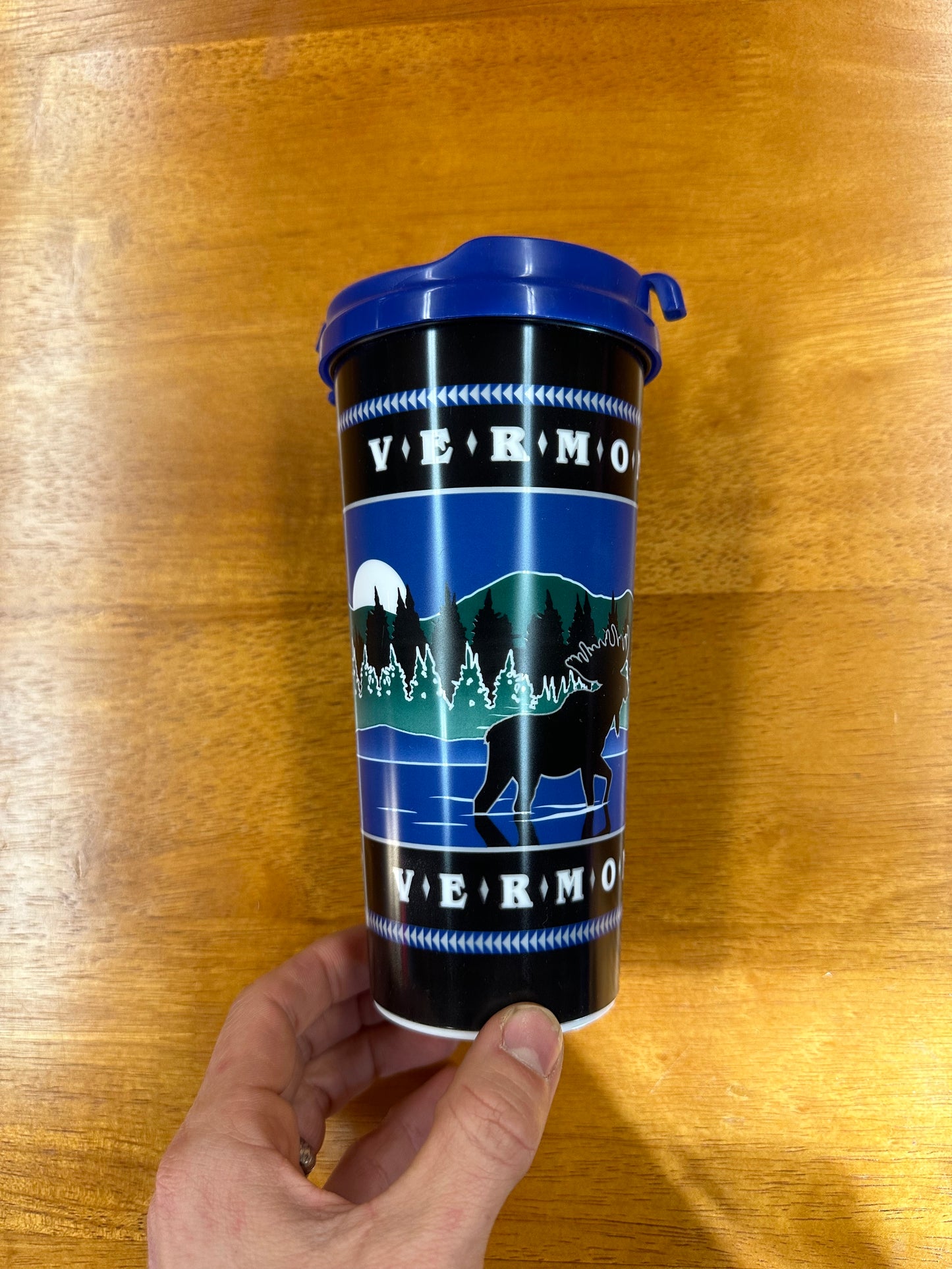 Vermont Moose In Nature Plastic Thermal Cup