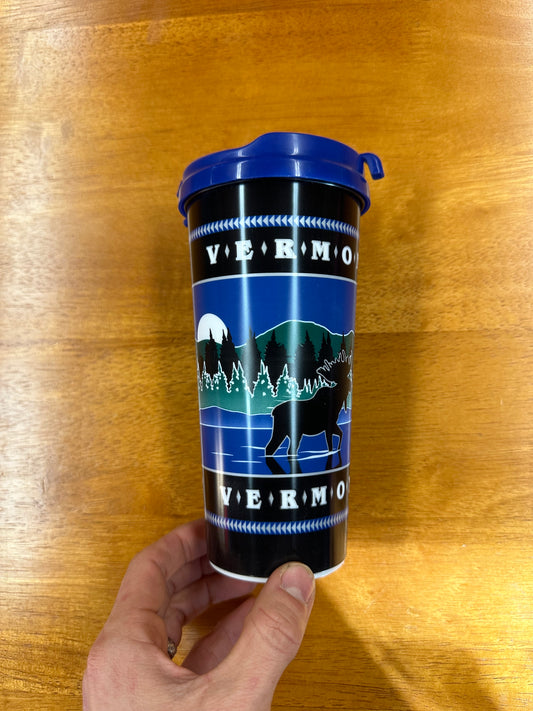 Vermont Moose In Nature Plastic Thermal Cup