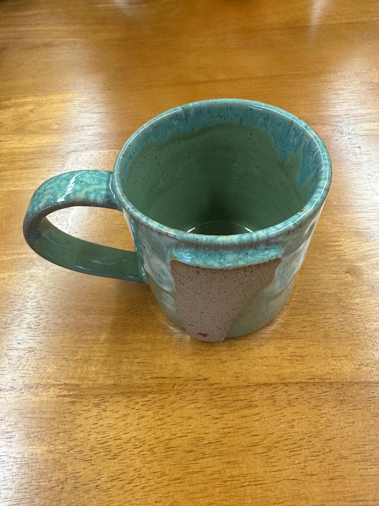 Handmade Ceramic Vermont Mug Color Greens