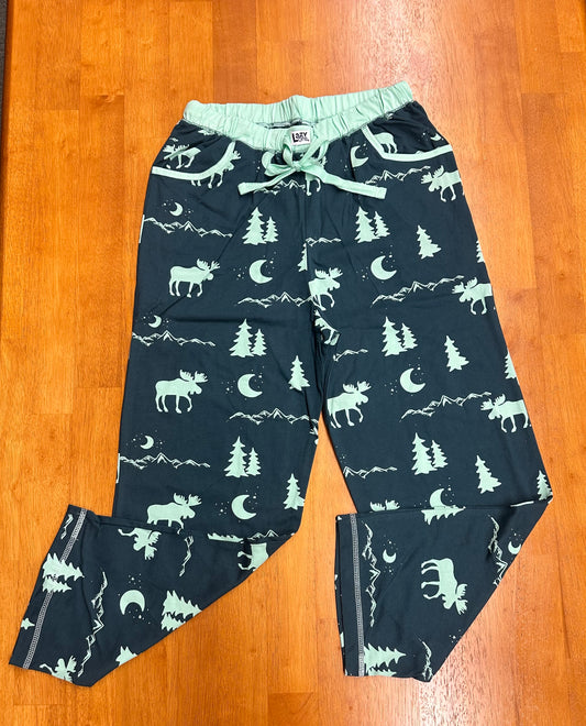 Mountain Moose PJ Pants Color Turquoise