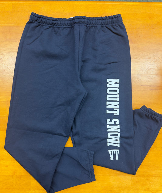 18200 Mount Snow VT Sweatpants Color Navy