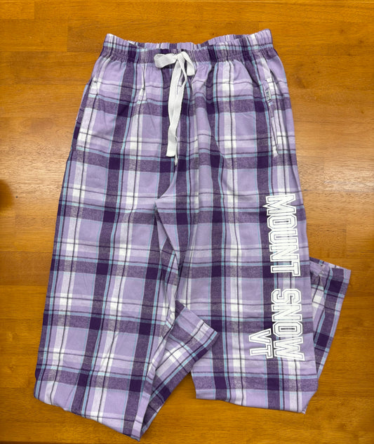 Womens Flannel Pants Color Lavender