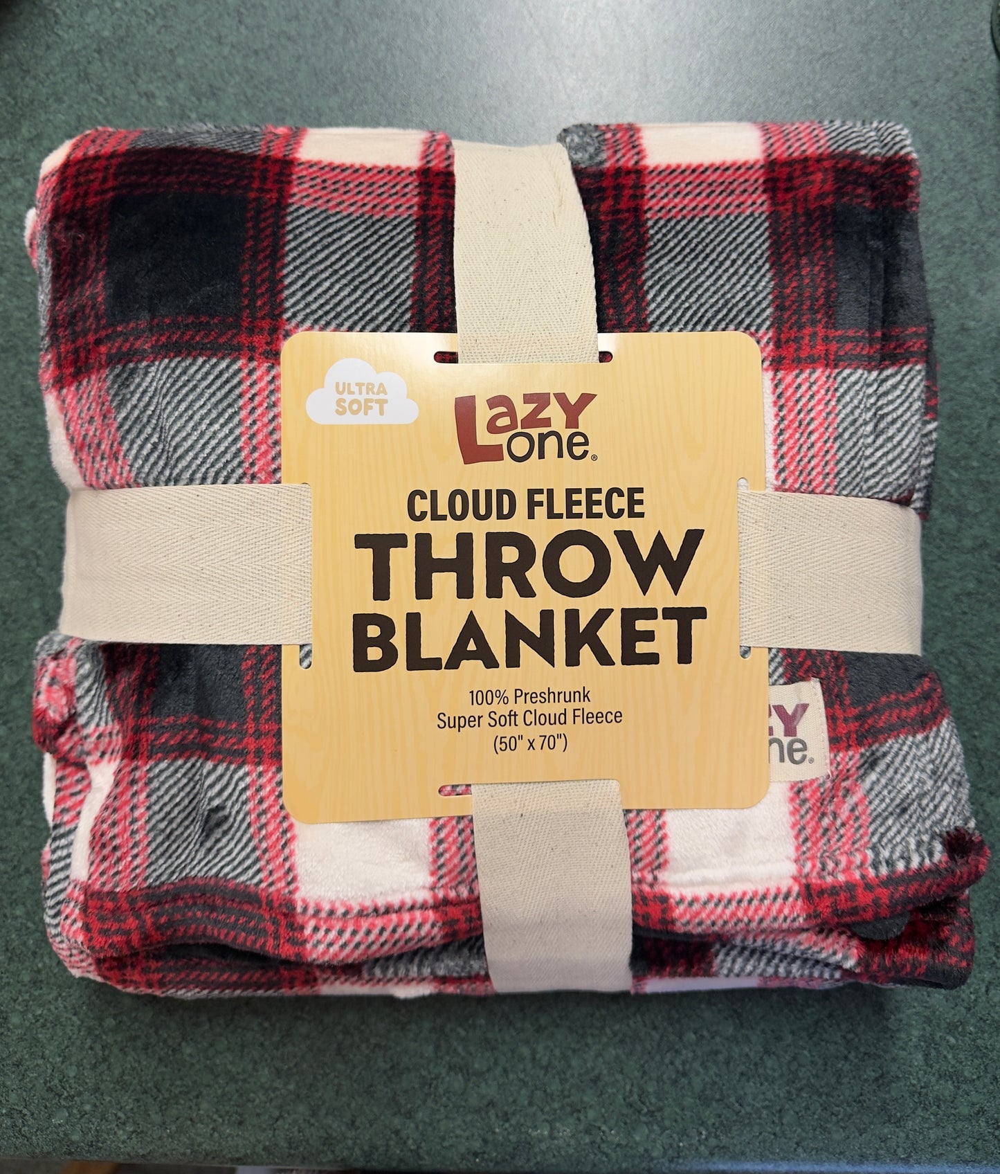 Black Plaid Cloud Fleece