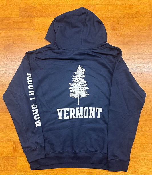 Youth Fleece Vermont Hoodie Color Navy