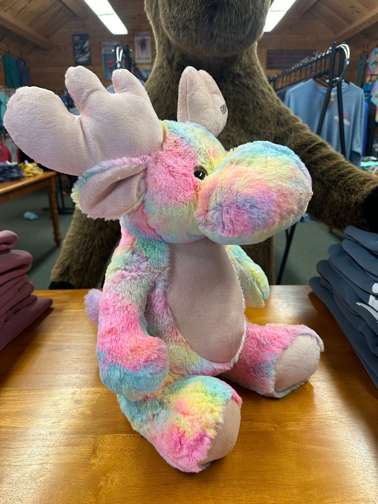 Super Soft Plush Rainbow XL Moose Stuffed Animal