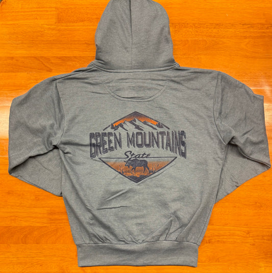 Full Zip Green Mountain Hoodie Color Windsor Blue