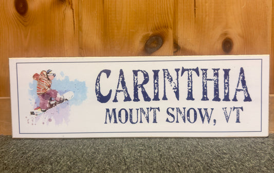 Carinthia Snowboard Sign