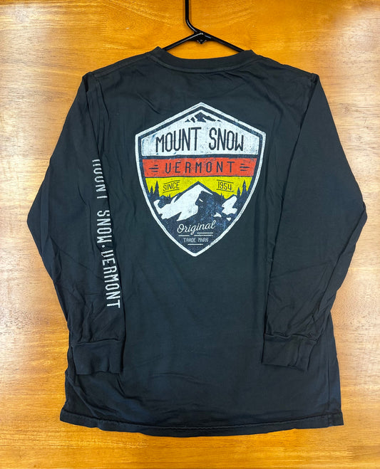 Youth Alpine Crest Long Sleeve T Shirt Color Black