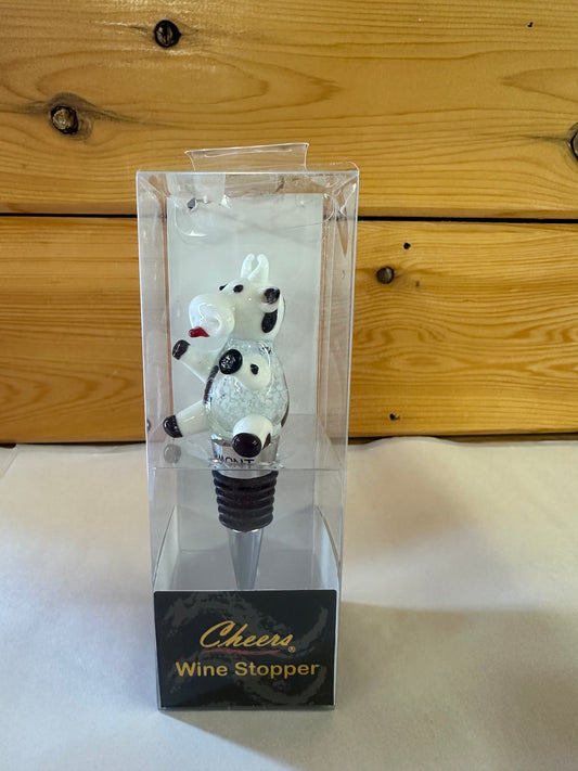 Glass Cow Wine Stopper