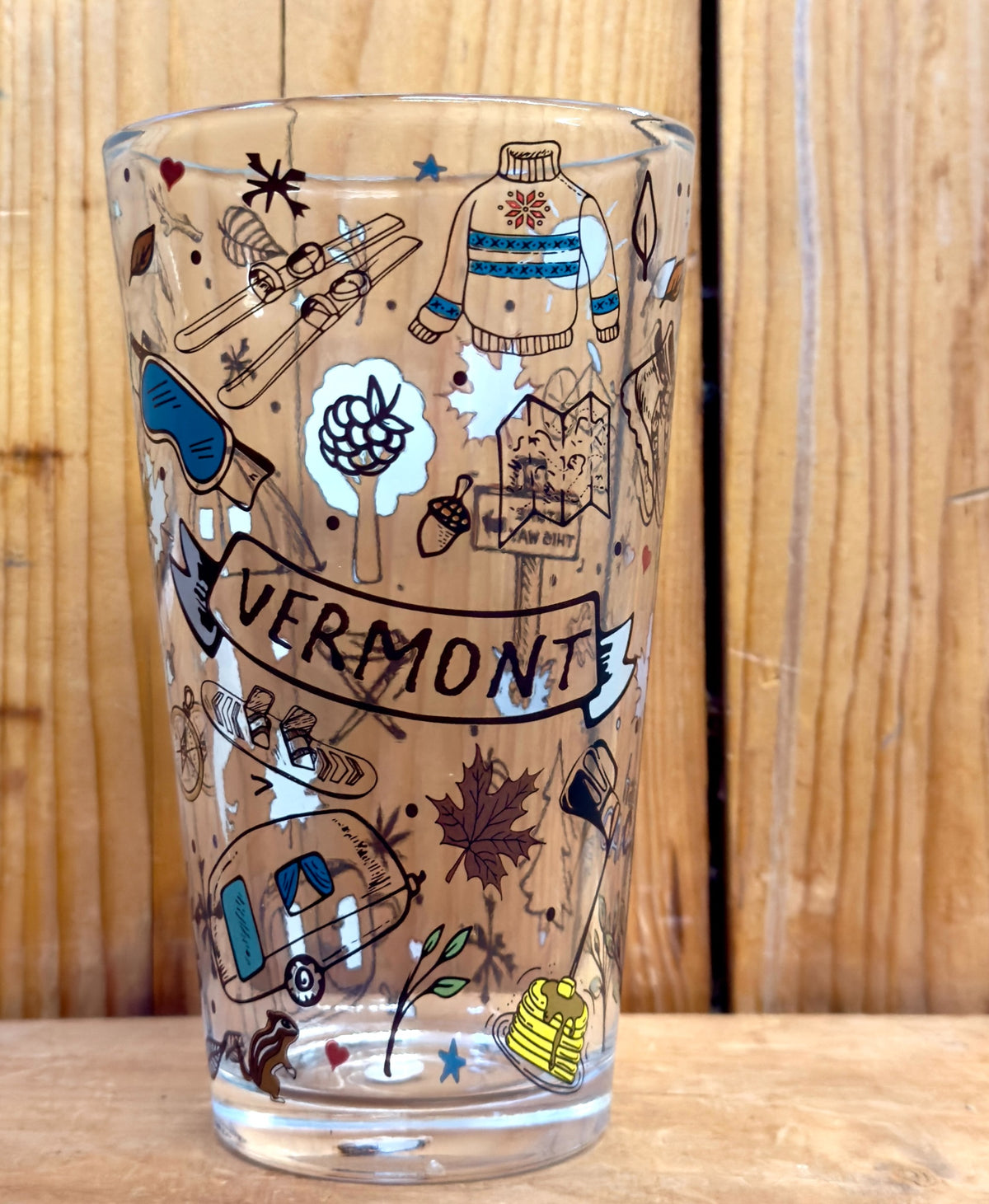 Snow Icon Wrapped Pint Glass