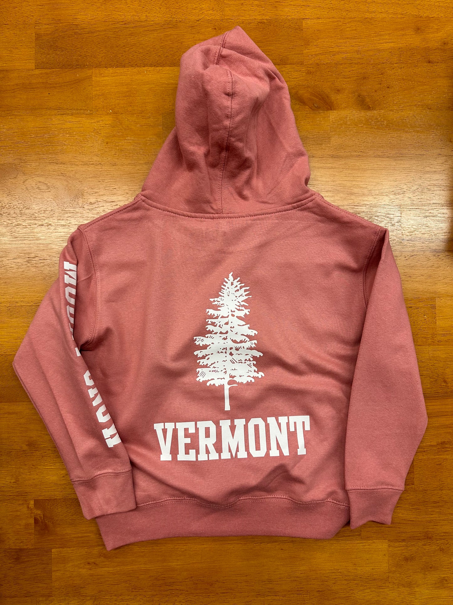 Youth Fleece Vermont Hoodie Color Mauvelous Front