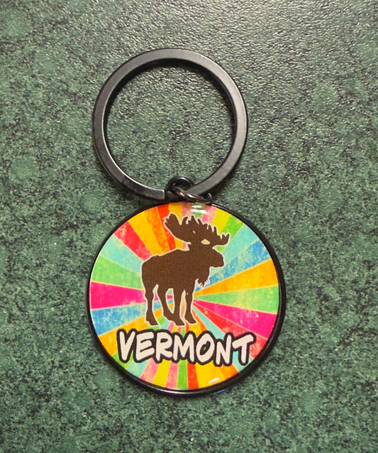 Vermont TieDye Keychain