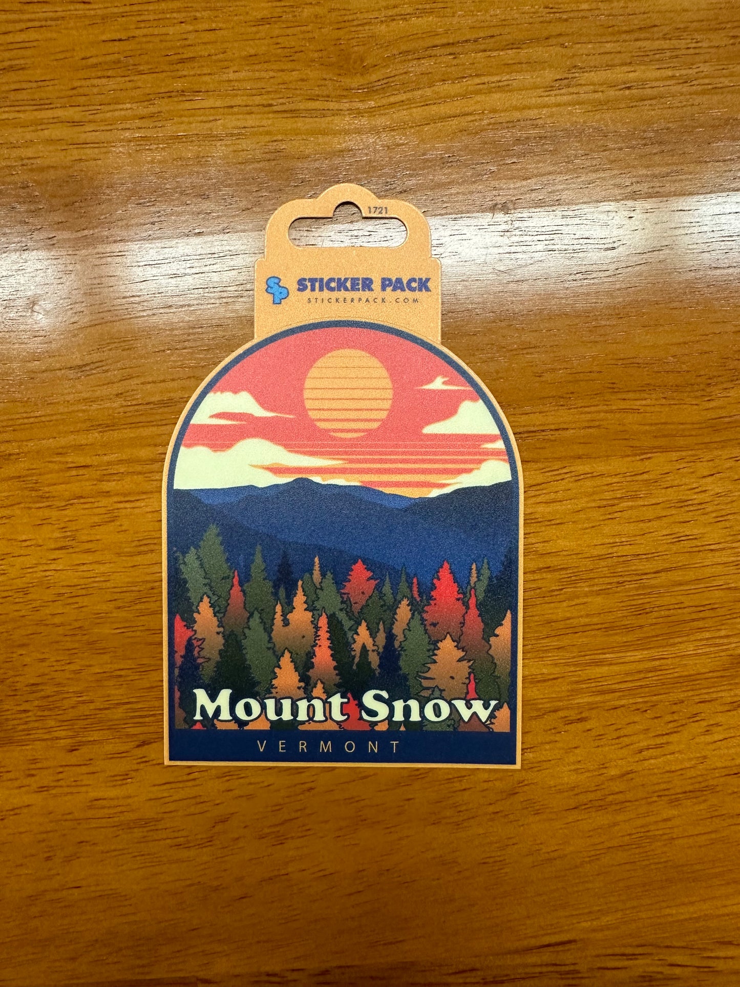 Mount Snow Foliage Sunset Sticker