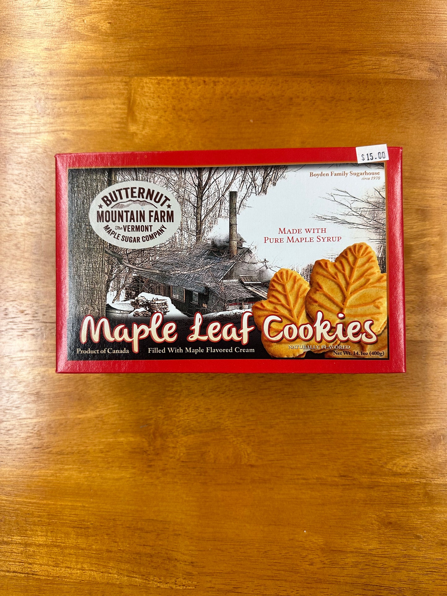 14oz Maple Leaf Creme Cookie