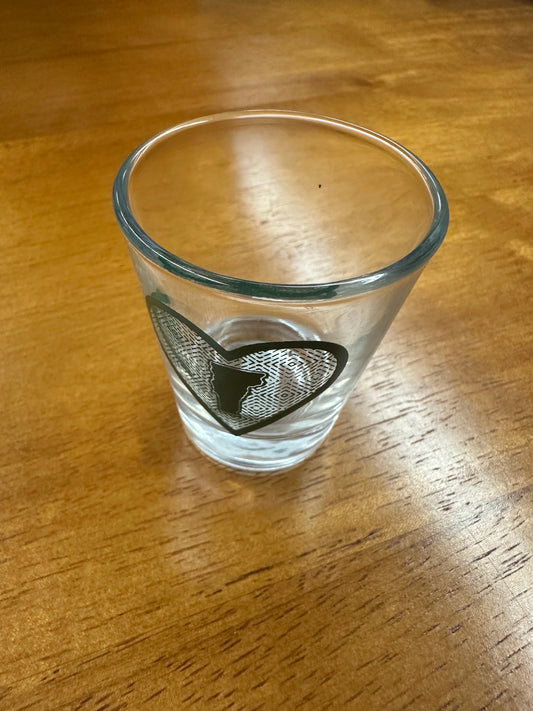 Heart Vermont State Shot Glass