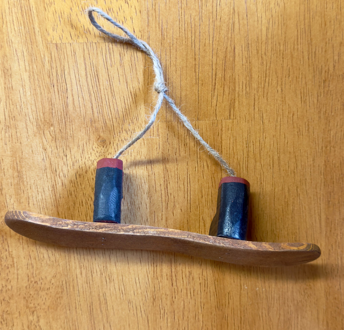 Snowboard With Boots Ornament
